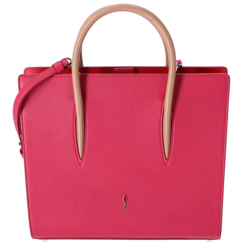 Christian Louboutin Paloma Medium Tote Leather Red Studded